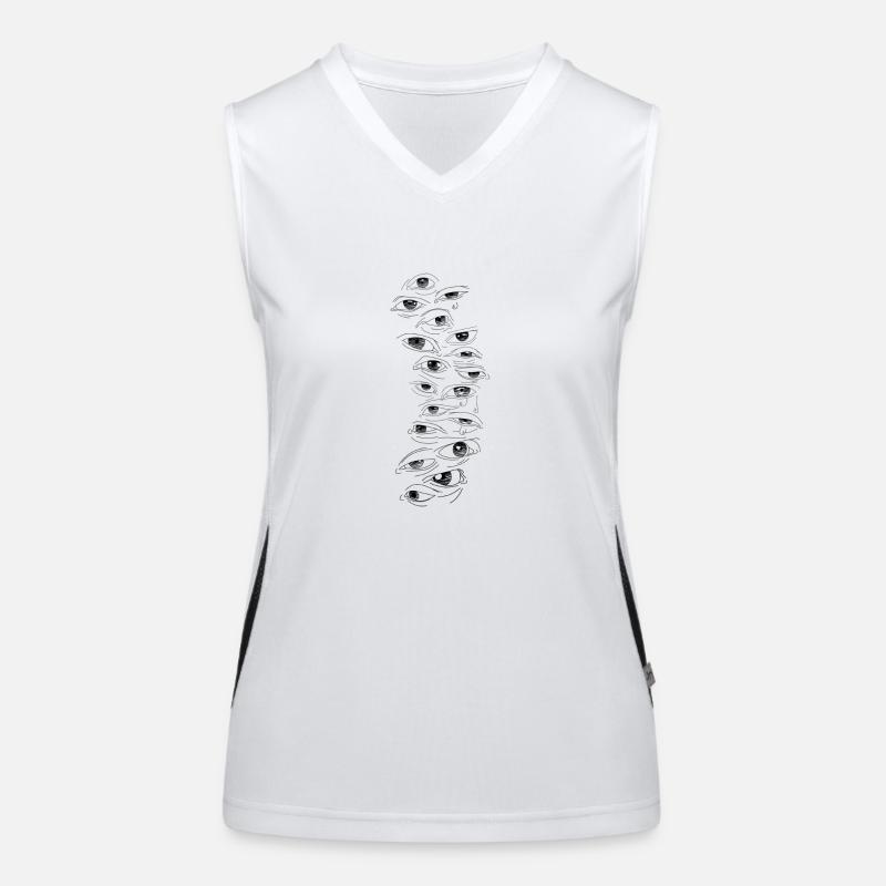 Yeux Débardeur respirant contrasté Femme