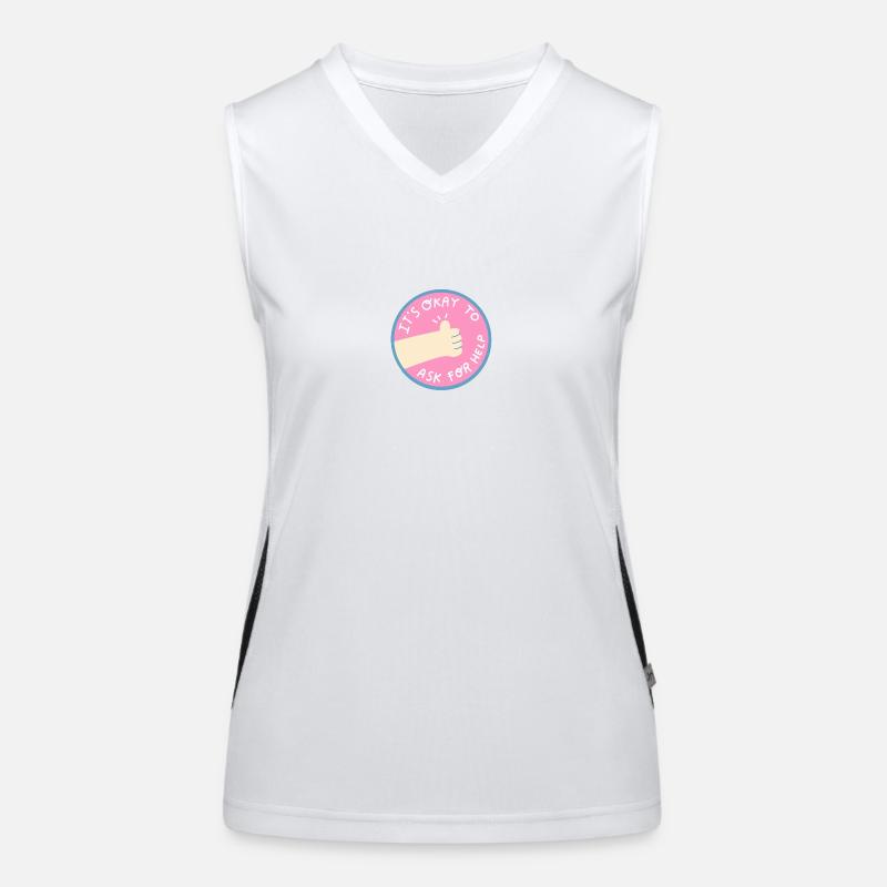 Help is ok Women's Functional Contrast Tank Top