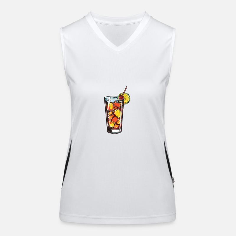 Boisson à la limonade Débardeur respirant contrasté Femme