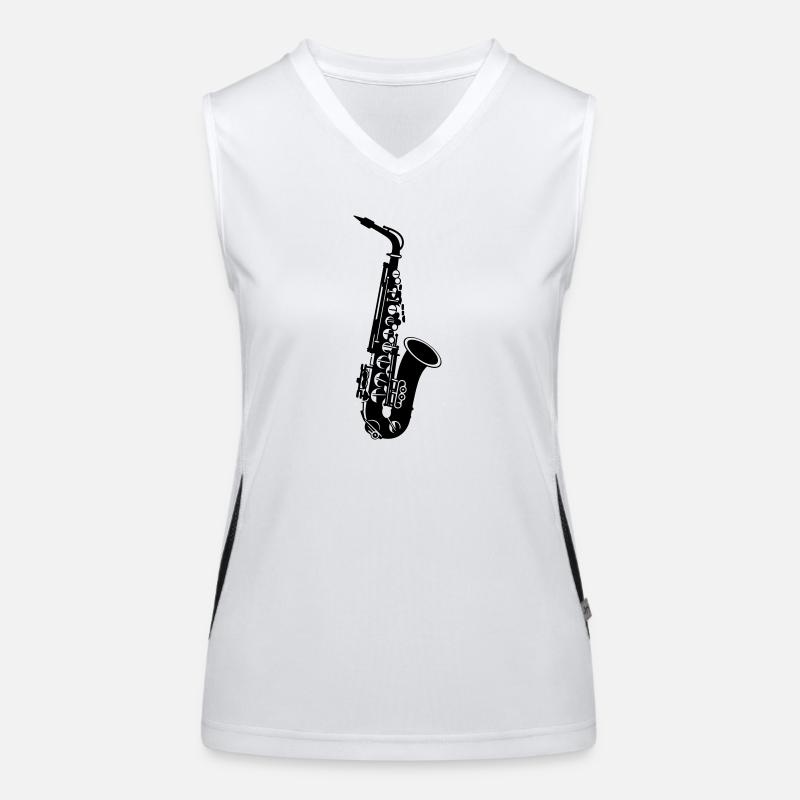 saxophone Women's Functional Contrast Tank Top