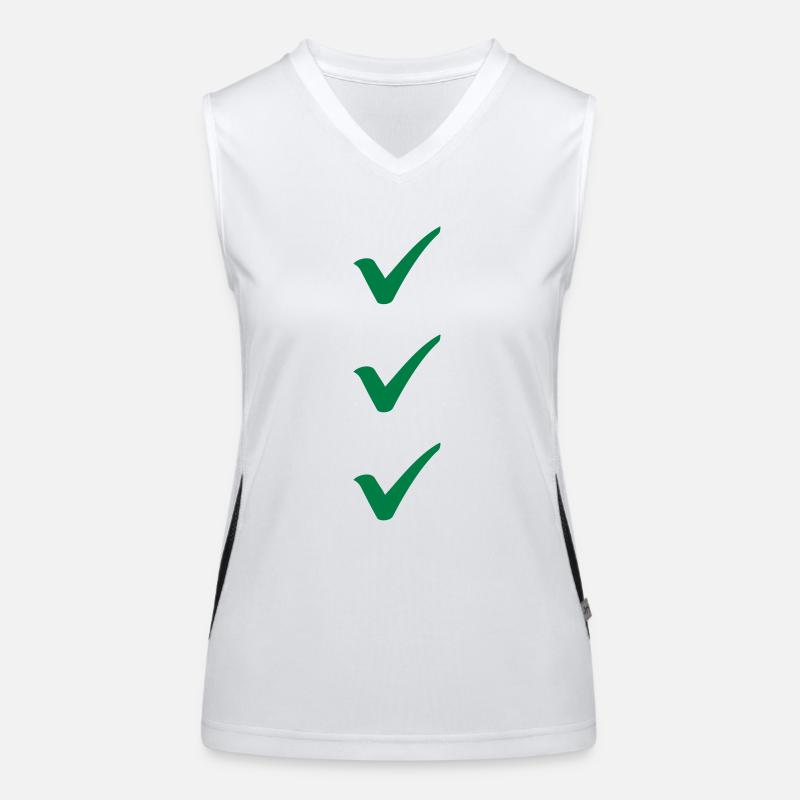 Check Women's Functional Contrast Tank Top