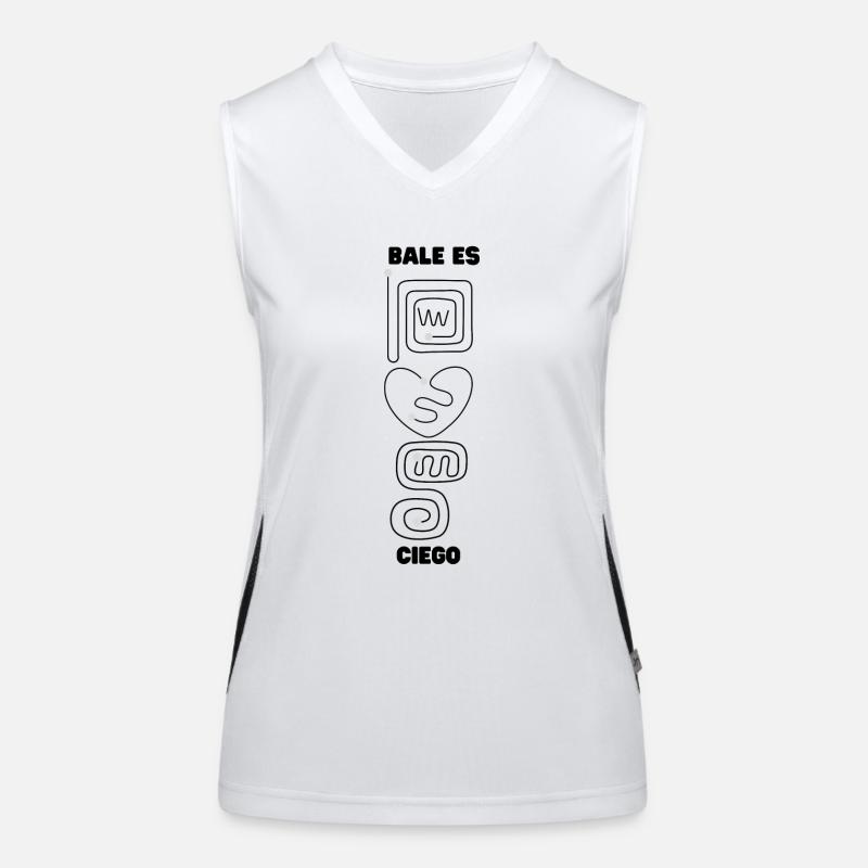 Lineas Creativas - Women's Functional Contrast Tank Top - white/black