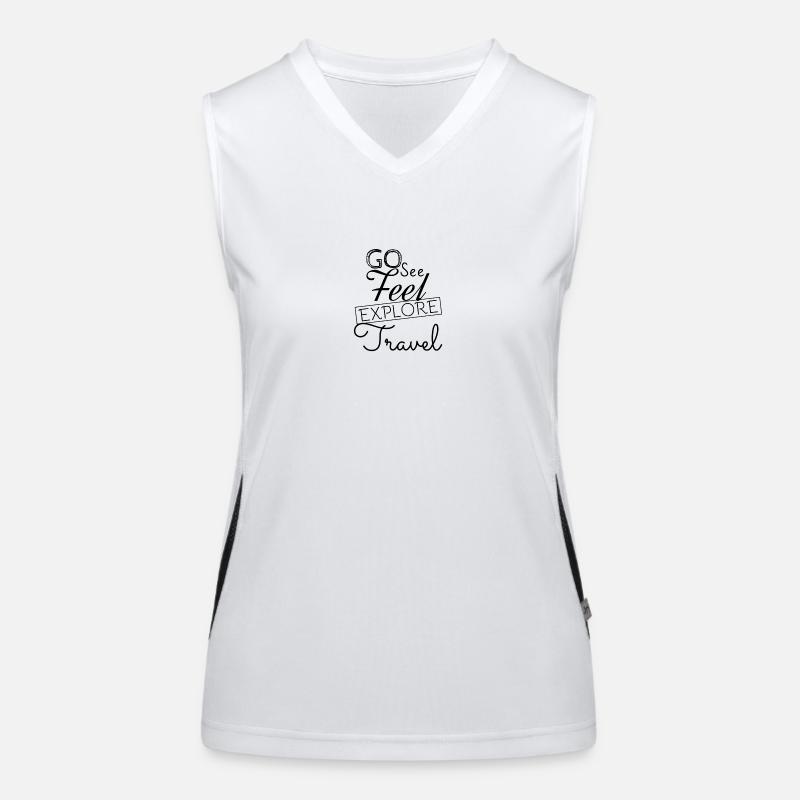Reise Funktionelles Kontrast-Tank Top für Frauen