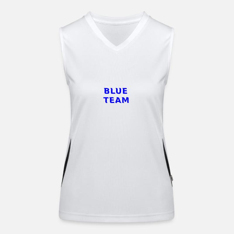 Blue Team Funktionelles Kontrast-Tank Top für Frauen