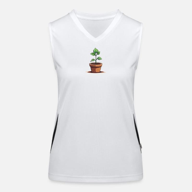 Sweet potted plant Women's Functional Contrast Tank Top