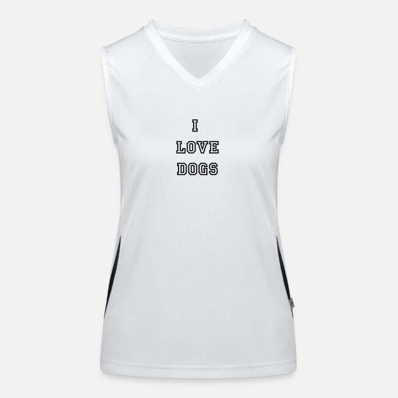 ilovedogs Funktionelles Kontrast-Tank Top für Frauen