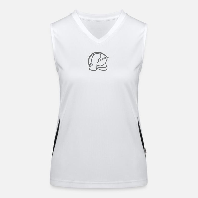 Feuerwehrhelm Funktionelles Kontrast-Tank Top für Frauen