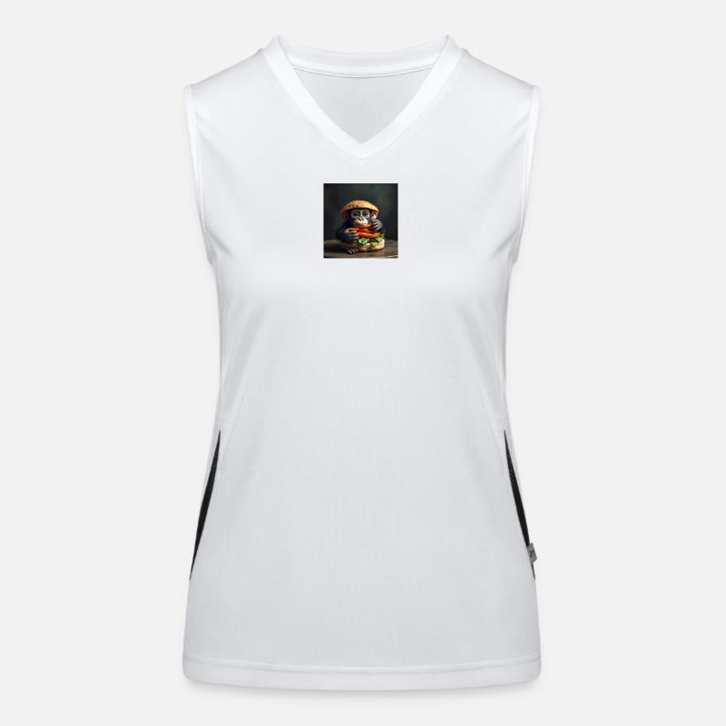 Affen-Sandwich Funktionelles Kontrast-Tank Top für Frauen