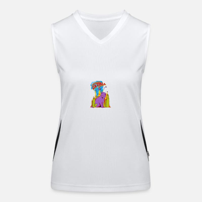 Katze Funktionelles Kontrast-Tank Top für Frauen