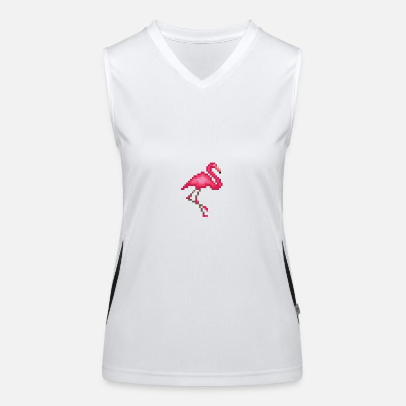 Flamingo Funktionelles Kontrast-Tank Top für Frauen