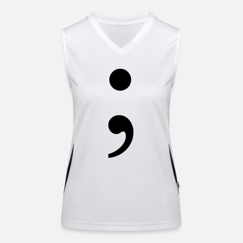 Point-virgule Débardeur respirant contrasté Femme