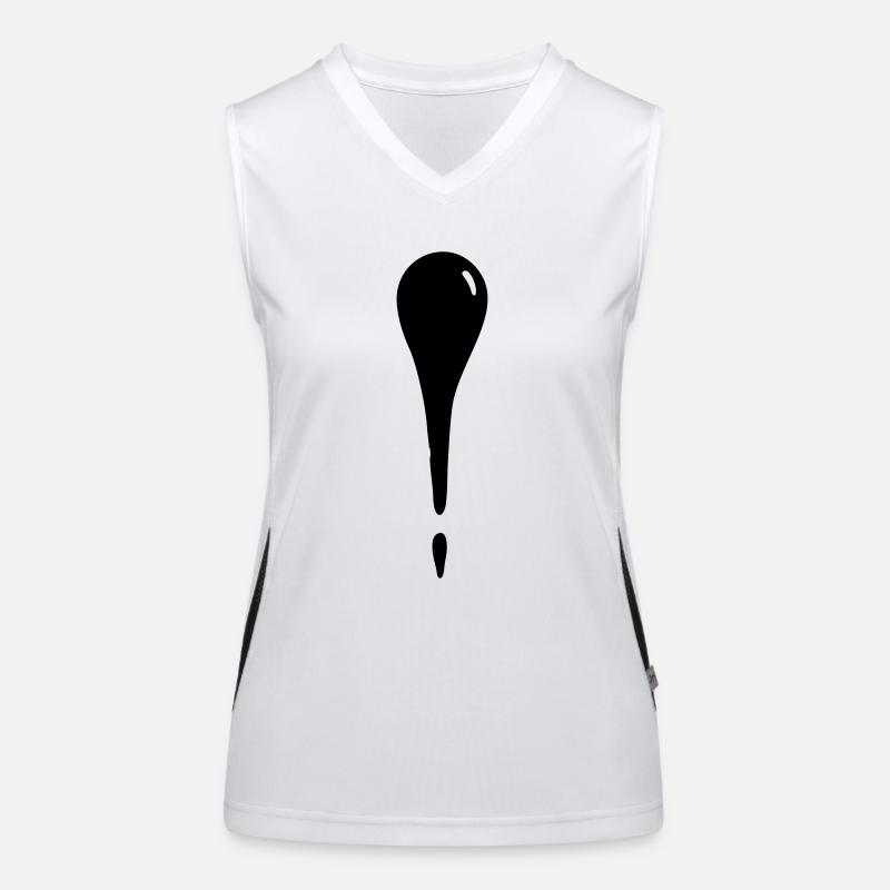 Wassertropfen - Träne Funktionelles Kontrast-Tank Top für Frauen
