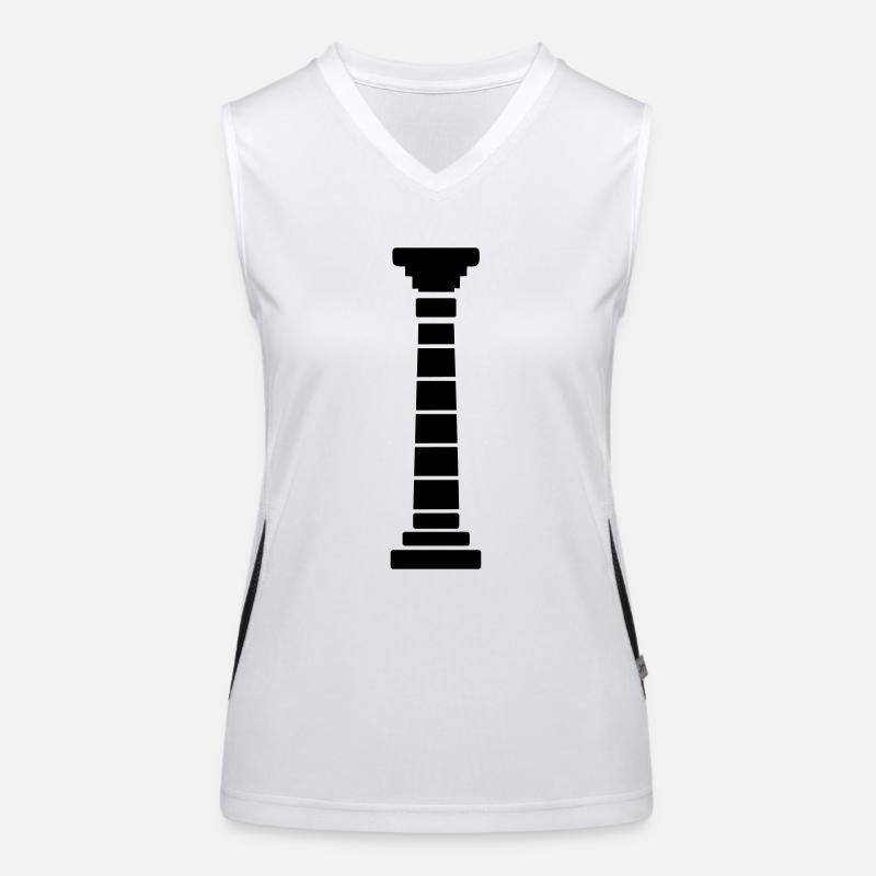 Greek Column Women's Functional Contrast Tank Top