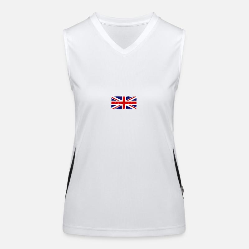 Drapeau britannique Vintage Débardeur respirant contrasté Femme