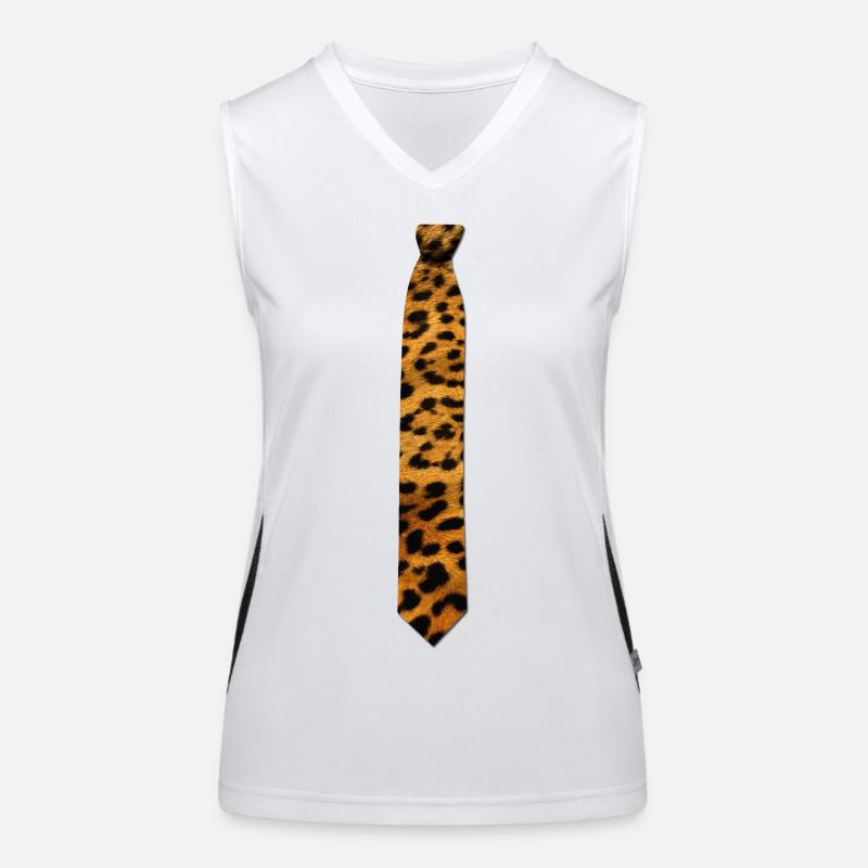 Cravate léopard Débardeur respirant contrasté Femme