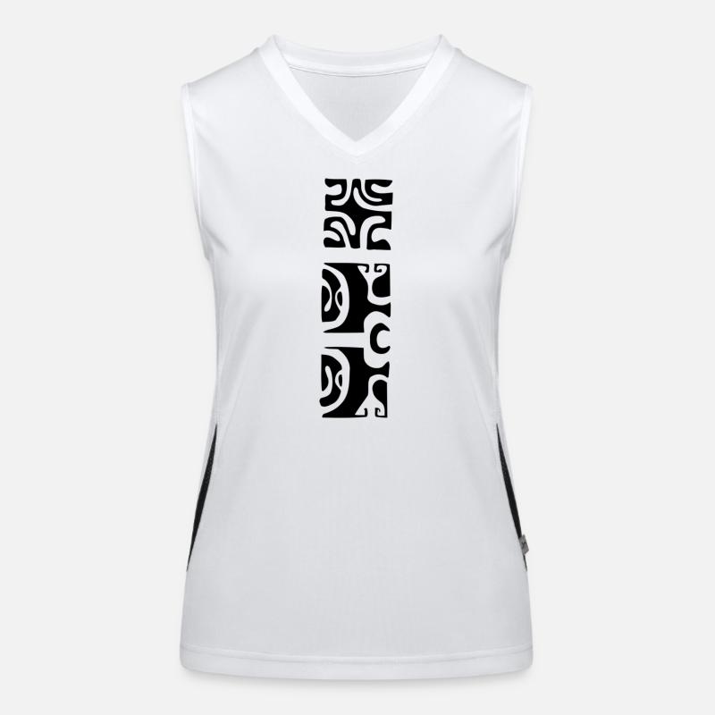 MANA - BLACK Funktionelles Kontrast-Tank Top für Frauen
