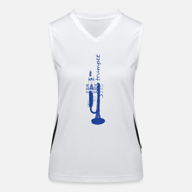 trompete Funktionelles Kontrast-Tank Top für Frauen