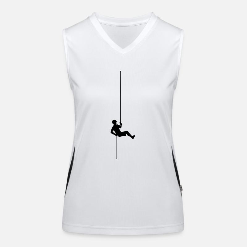 climbing ladder klettern leiter cycling mountain s Funktionelles Kontrast-Tank Top für Frauen