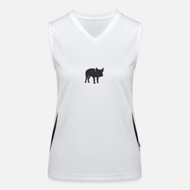 Ferkel Funktionelles Kontrast-Tank Top für Frauen
