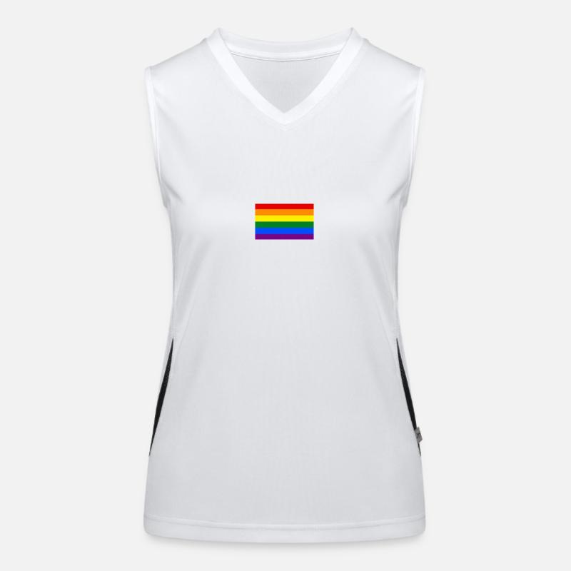 logo LGBT Débardeur respirant contrasté Femme