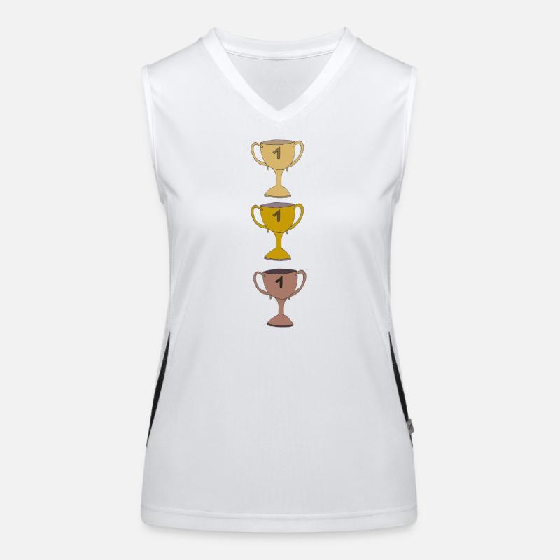 Illustration élégante de la coupe du vainqueur Débardeur respirant contrasté Femme