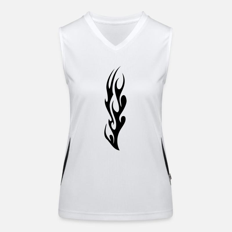 tribal flame Women's Functional Contrast Tank Top