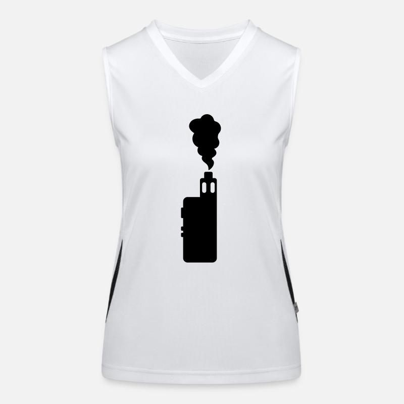 vape + smoke Funktionelles Kontrast-Tank Top für Frauen