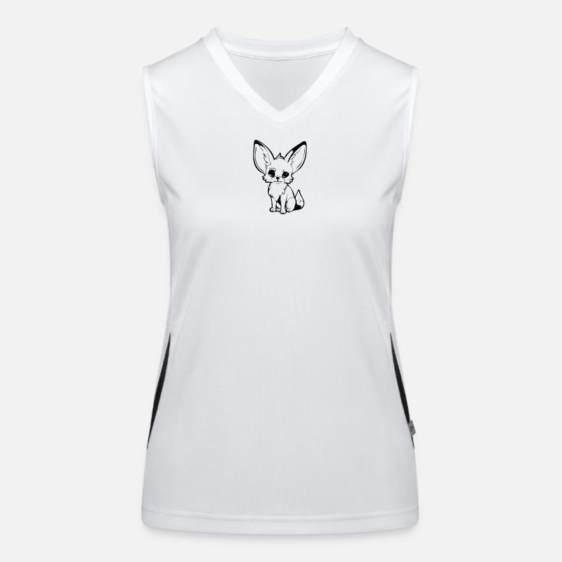 Fennek Funktionelles Kontrast-Tank Top für Frauen