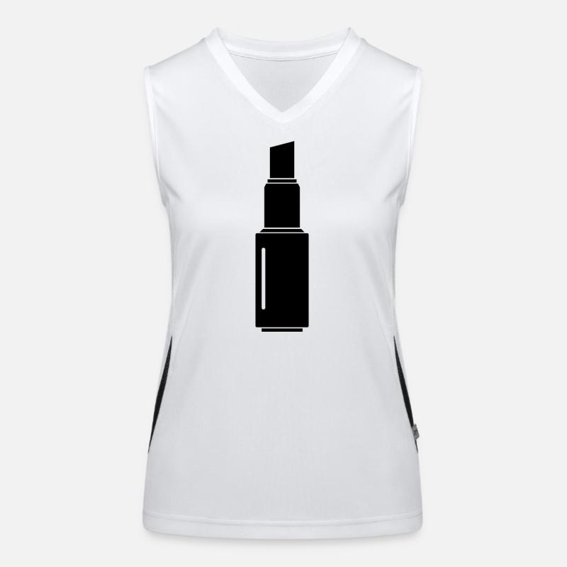 Lippenstift Funktionelles Kontrast-Tank Top für Frauen
