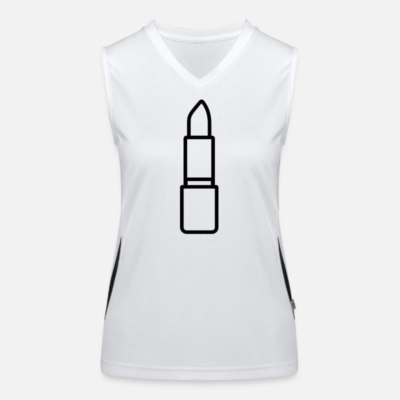 Lippenstift Funktionelles Kontrast-Tank Top für Frauen