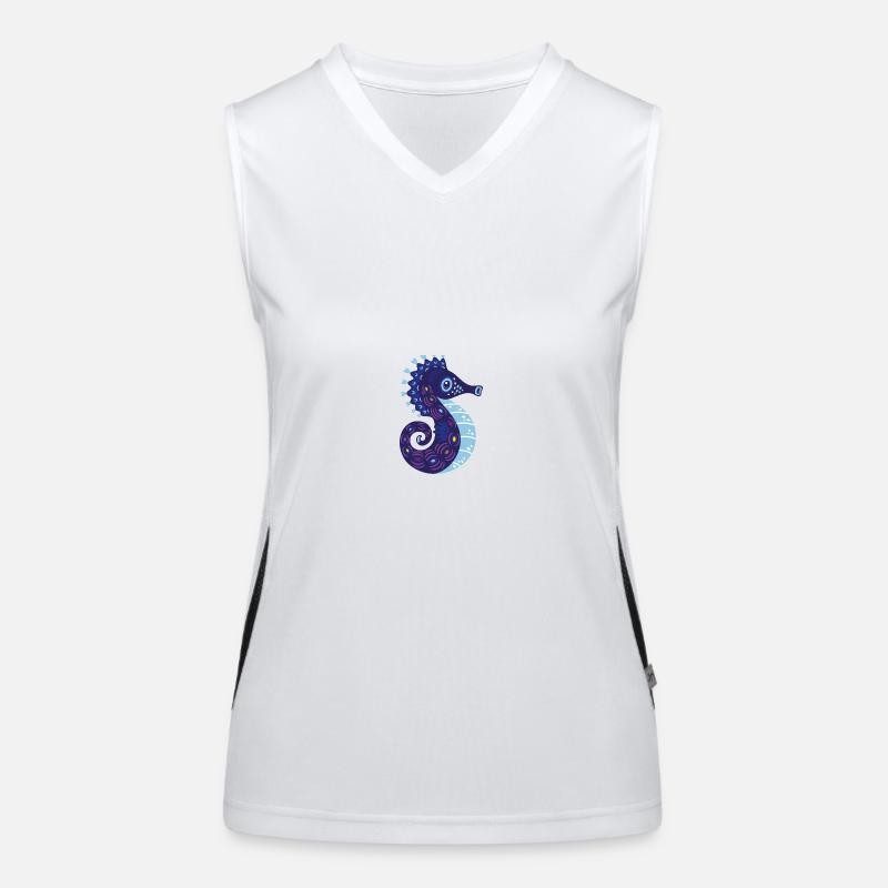 Meerestiere Funktionelles Kontrast-Tank Top für Frauen