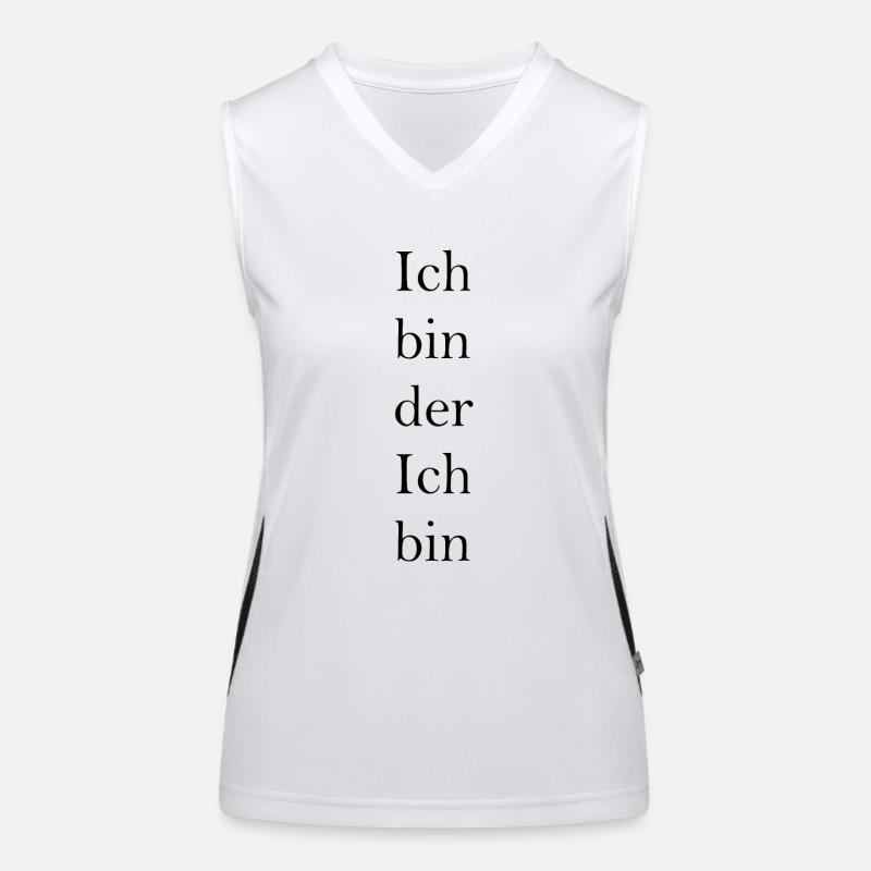 Ich bin der Ich bin Funktionelles Kontrast-Tank Top für Frauen