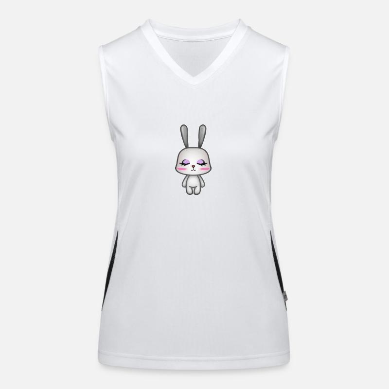 Rabbit is totally zen Women's Functional Contrast Tank Top