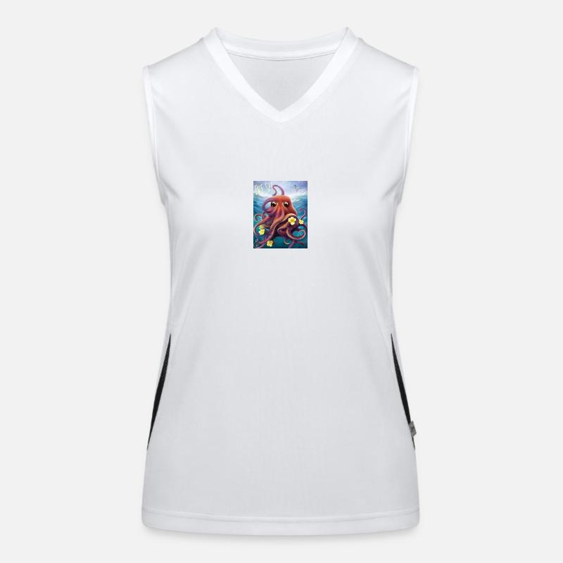 Octopus Funktionelles Kontrast-Tank Top für Frauen