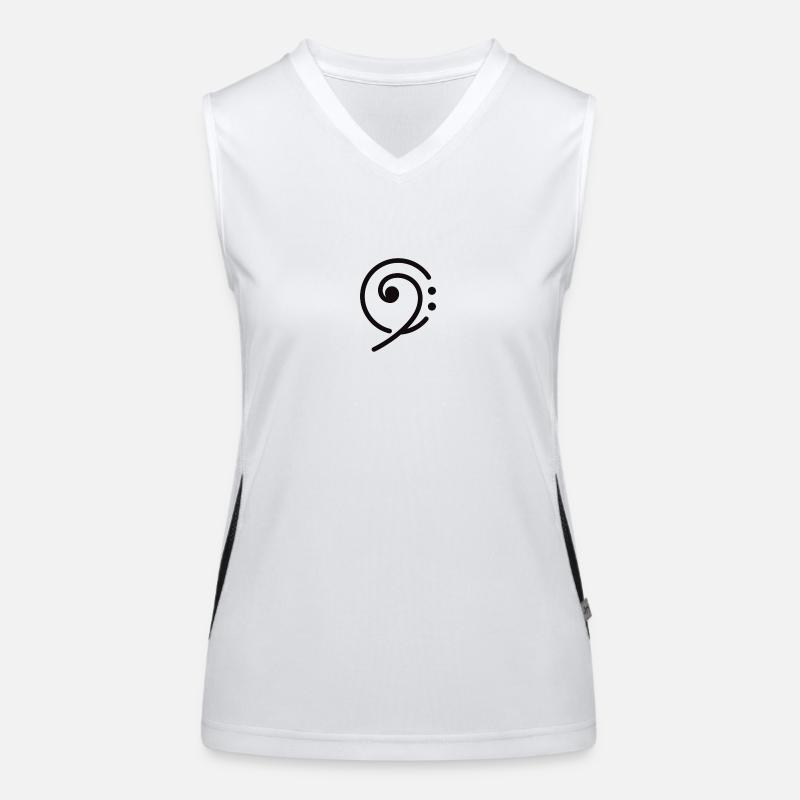 clé de fa Débardeur respirant contrasté Femme