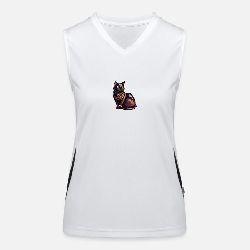 Luxuriöse Katze (Magical Animals Collection) Funktionelles Kontrast-Tank Top für Frauen
