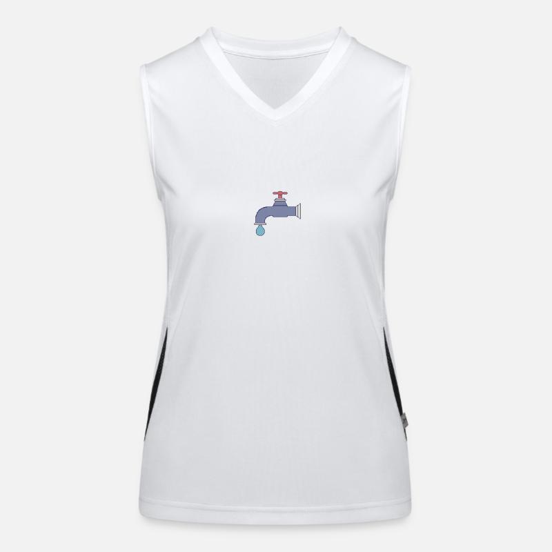 Wasserhahn Funktionelles Kontrast-Tank Top für Frauen