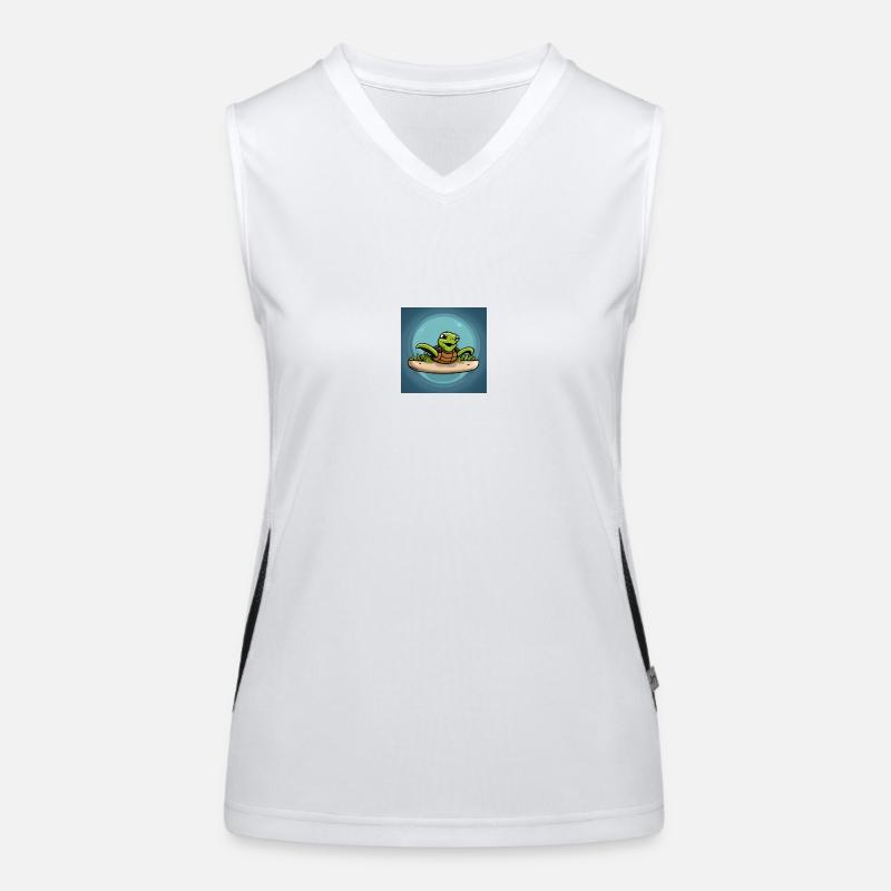schildkröte Funktionelles Kontrast-Tank Top für Frauen