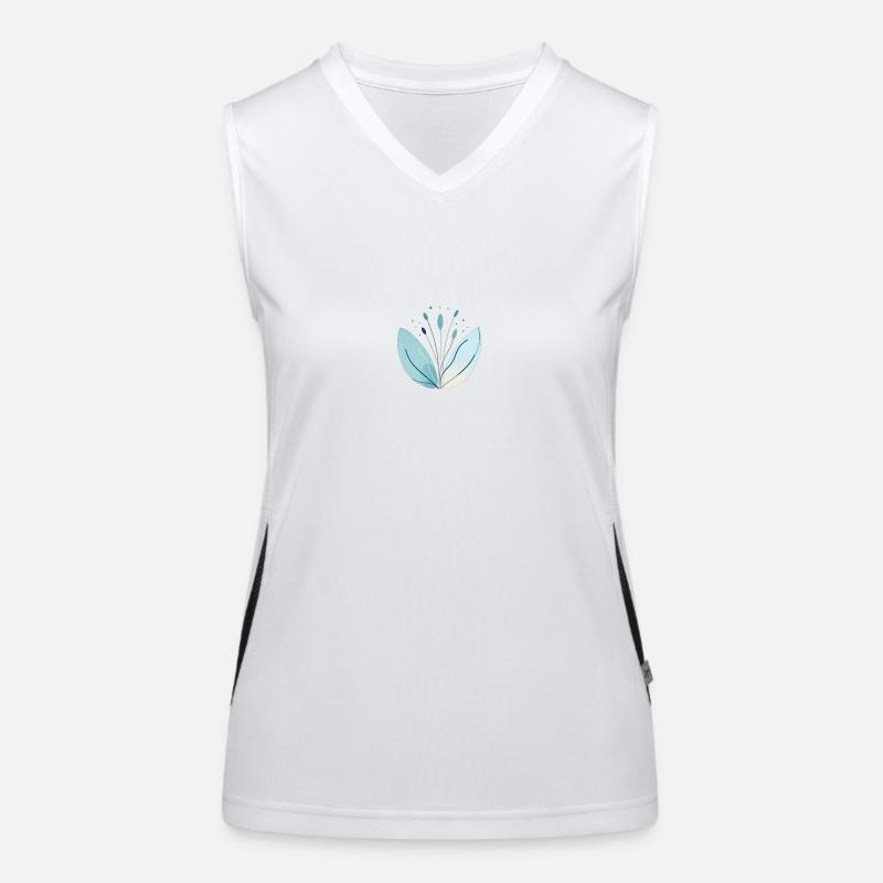 Flower Funktionelles Kontrast-Tank Top für Frauen