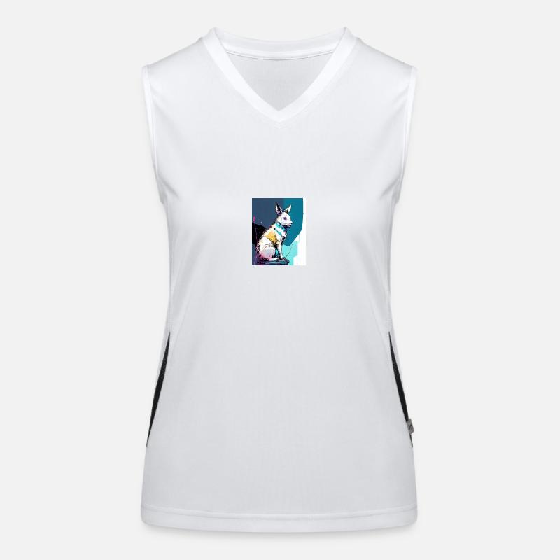White Rabbit Funktionelles Kontrast-Tank Top für Frauen