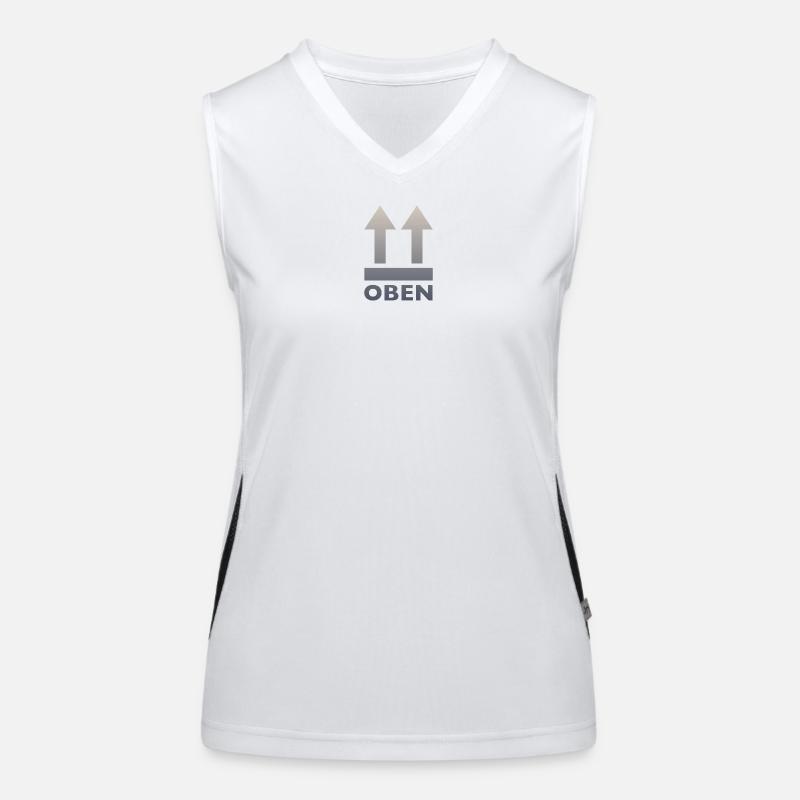 This Side up Funktionelles Kontrast-Tank Top für Frauen