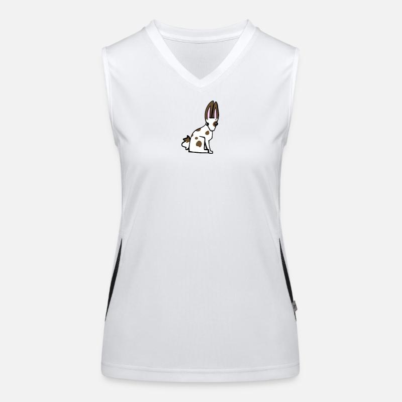 Geflecktes Kaninchen Funktionelles Kontrast-Tank Top für Frauen