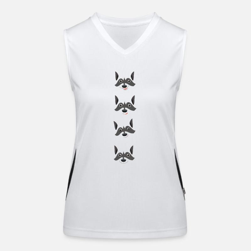 Fuchs-Emotionen Funktionelles Kontrast-Tank Top für Frauen