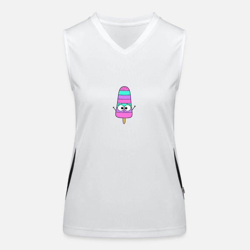 Eis Funktionelles Kontrast-Tank Top für Frauen