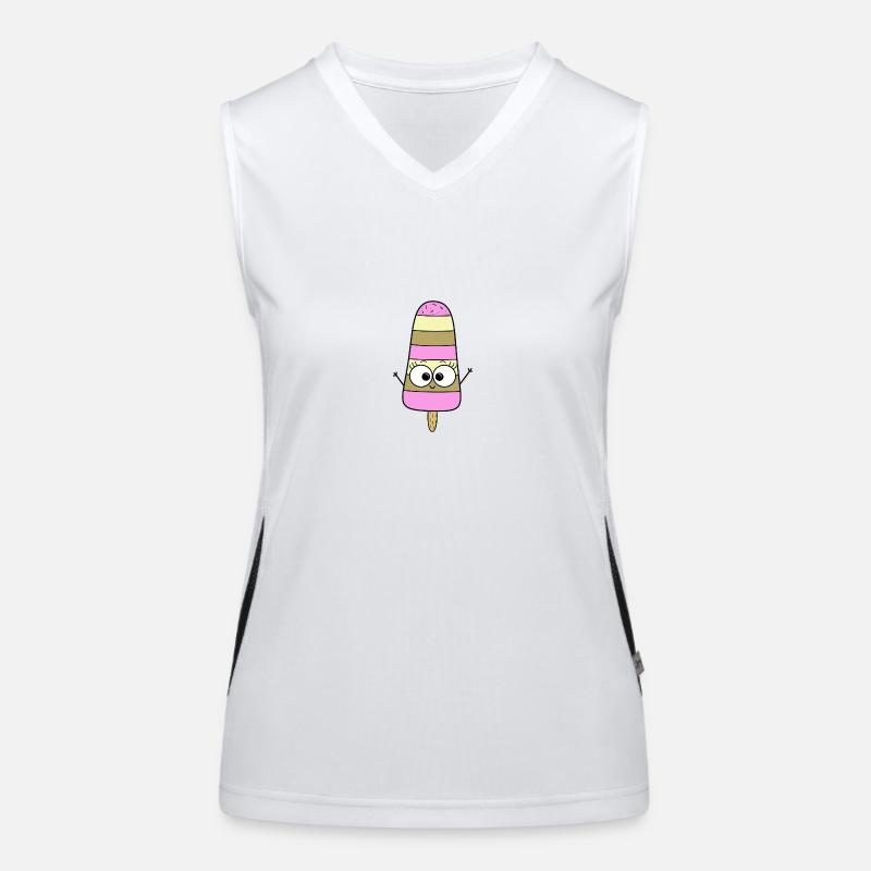 Eis Funktionelles Kontrast-Tank Top für Frauen