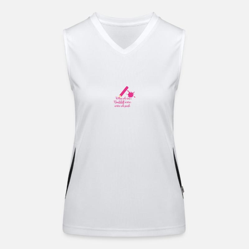 Stift Funktionelles Kontrast-Tank Top für Frauen