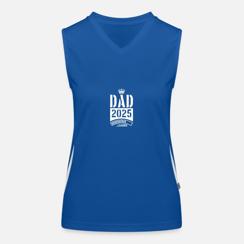 Dad 2025 Loading Papa Funktionelles Kontrast-Tank Top für Frauen