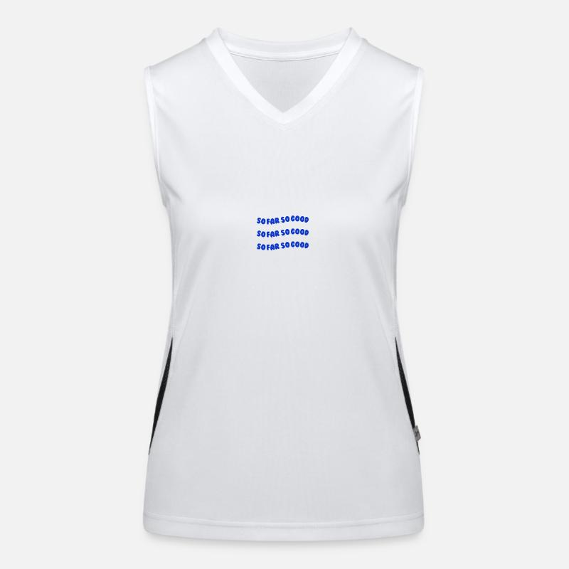 So far so good blue Women's Functional Contrast Tank Top