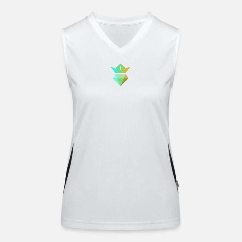 Gradientenkrone über Diamant Funktionelles Kontrast-Tank Top für Frauen