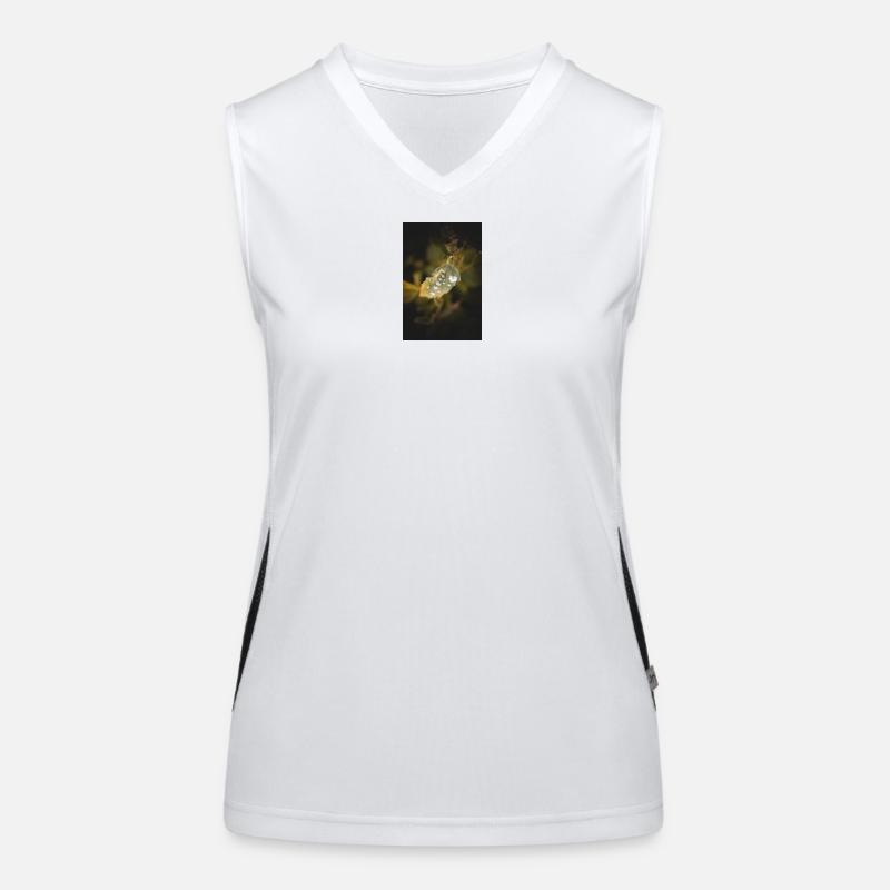 Leaf Water Drops Women's Functional Contrast Tank Top